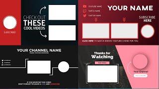 Top 10 New Best Outro Template 2021 || Copyright Free Professional End Screen Templates For Free 