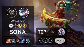 Sona Top vs Fiora - KR Challenger Patch 10.4