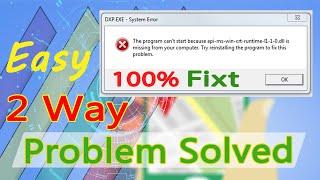 How to Fix any Types of dll Missing File | Problem Solved Without any Software Windows 7,8,10