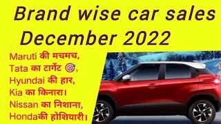 brand wise car sales- December 2021.. top 15 car companies sales analysis.. Maruti to Citroen..