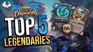 TOP 5 WILD DESCENT OF DRAGONS LEGENDARIES | Tempo Storm Hearthstone [Descent of Dragons]