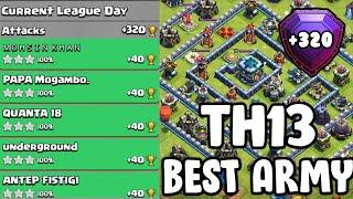 TH13 BEST ARMY FOR FARMING PUSHING AND WAR STRATEGY' CLASH OF CLANS