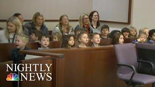 Foster Child’s Kindergarten Class Shows Up To Support Him At Adoption Hearing | NBC Nightly News