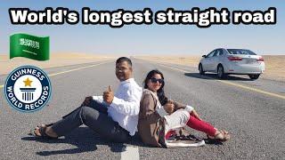 World’s Longest Straight Road, Saudi Arabia