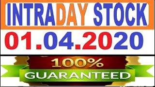 IntraDay Top 3 Jackpot Call 01.04.2020 || intraday tips || best stock for 2020