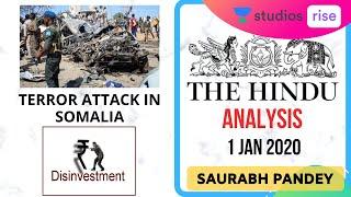 1-Jan-2020 | Daily Current Affairs | The Hindu Analysis | UPSC Exam | Saurabh Pandey