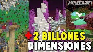 JUGAR MINECRAFT CON MÁS DE 2 BILLONES DE DIMENSIONES 