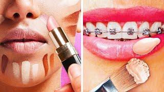 35 EASY MAKEUP TIPS AND TRICKS || 5-Minute Beauty Hacks For Girls!