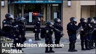 MADISON WI LIVE: Protests erupt into violence, vandalism, and looting around State Street