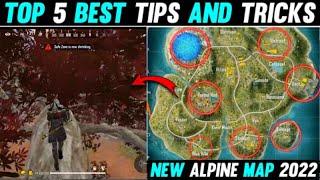 TOP 5 NEW HIDING PLACE IN NEW ALPINE MAP IN FREEFIRE