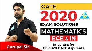 GATE 2020 Solutions | Engineering Mathematics | ECE & IN | Live Session