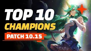 Top 10 Champions - Teamfight Tactics Patch 10.15