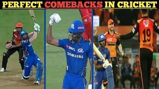 First The Six, Then The Wicket || Top 7 Perfect Comebacks in Cricket 