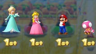 Mario Party 10 - Rosalina vs Peach vs Mario vs Toadette - Coin Challenge