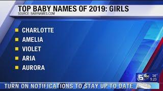 Liam, Charlotte top list of Top 10 baby names for 2019