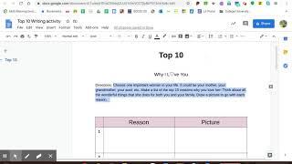 Top 10 Writing Activity