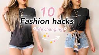 10 Fashion hacks that will CHANGE YOUR LIFE | Quick & Easy No Sewing!