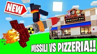 MINECRAFT MA DISTRUGGI LA PIZZERIA DI FNAF CON I MISSILI!!