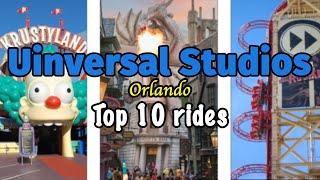 Top 10 rides at Universal Studios Orlando - Florida | 2022