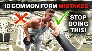 10 Common Form Mistakes in The Gym | Good vs Bad Form