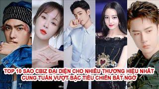 Top 10 Sao CBiz Có Nhiều Thương Hiệu Đại Diện Nhất, Cung Tuấn Vượt Bậc, Tiêu Chiến Bất Ngờ