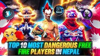 Top 10 Most Dangerous Free Fire Players in Nepal 