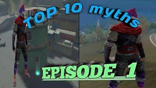 free fire TOP 10 mythbusters... episode number 1... অসাধারণ কিছু টিপস