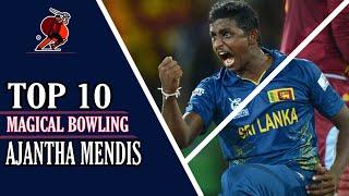 Top 10 Magical Bowling | Ajantha Mendis In Cricket History #AUSvsNZ