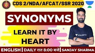 Synonyms Learn It By Heart | Best Tricks to Learn English | English | Target Defence | Sanjay Sharma