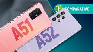 GALAXY A52 vs A51: CELULAR INTERMEDIÁRIO da SAMSUNG em 2021 supera antecessor? | Comparativo