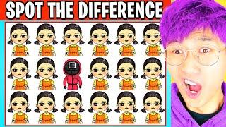 Can You SPOT THE DIFFERENCE!? (HUGGY WUGGY vs SQUID GAME vs LANKYBOX!)