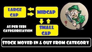 Stocks moved In/Out as per SEBI Categorization || Large Cap - Mid cap - Small Cap