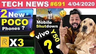 realme X3 Launch Soon, 2 New POCO Phones, PUBG Mobile Shutdown,Amazon Gaming,vivo Y50 Leaked-#TTN691