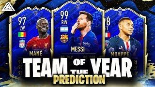 FIFA 20 | TEAM OF THE YEAR 2019 | TOTY PREDICTIONS | w/ Mbappé, Mane, Messi