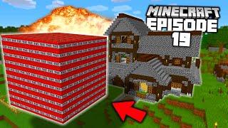 1,000 TNT vs MY OWN HOUSE! (in survival minecraft...)