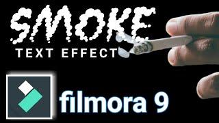 Filmora 9 Smoke Effect | How to make an awasome smoke effect using filmora