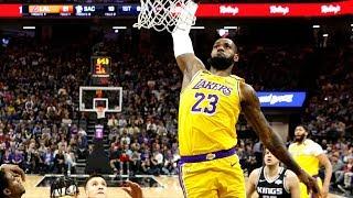 LeBron Triple Double Crazy Pass vs Kings! 2019-20 NBA Season