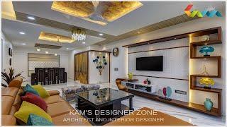 2 BHK FLAT INTERIORS AT SATIN BRICK SOCIETY , KHARADI | Pune | Kams Designer Zone