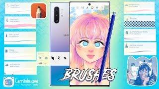 My Top 10 favorite brushes in Autodesk Sketchbook mobile + How to use them (Note 10+)