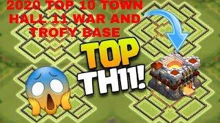 #coc#townhall11#drmujtaba#warbase CLASH OF CLAN 2020 TOP 10 WAR AND TROFY BASE LINK