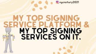 Top Signing Service Platform & Signing Services on the platform