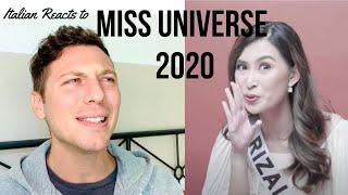Italian Reacts to Miss Universe Philippines 2020 | Contestants Speak Different Language