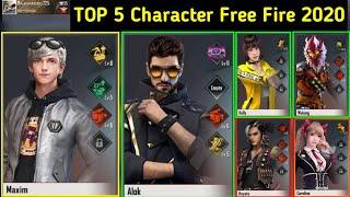 TOP 5 Best Pro Character in Garena Free Fire 2020 | Most Demanding Character in Free Fire 2020 HINDI