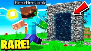 We FOUND The BEDROCK Dimension In MINECRAFT! (rare)