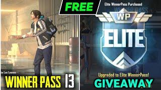 WINNER PASS 13 IS OUT GET FREE GIVEAWAY PUBG MOBILE LITE