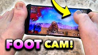 He Plays PUBG Mobile with HIS FEET... (Pro Foot Cam Gameplay)