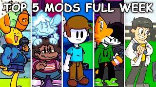 Top 5 Mods Full Week! - Friday Night Funkin’