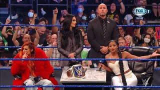 Becky Lynch and Bianca Belair Contract signing - WWE Smackdown 9/10/21