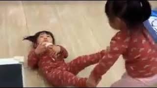 Top 10 moments of twins girl and father in home without mother