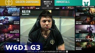 Golden Guardians vs Immortals | Week 6 Day 1 S10 LCS Spring 2020 | GG vs IMT W6D1